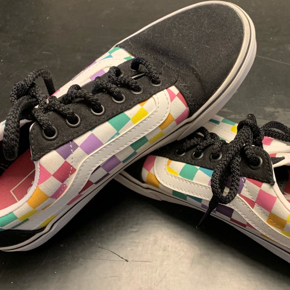 Women’s Pastel Checkered Vans